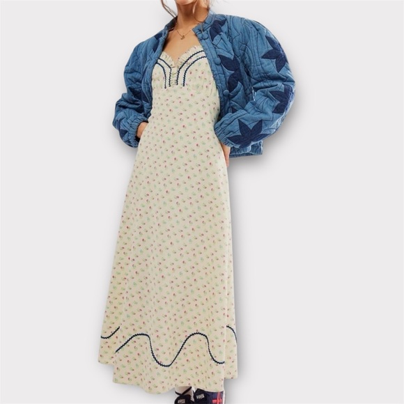 Free People Dresses & Skirts - Free People Sweet Hearts Midi Dress, Medium, NWOT
